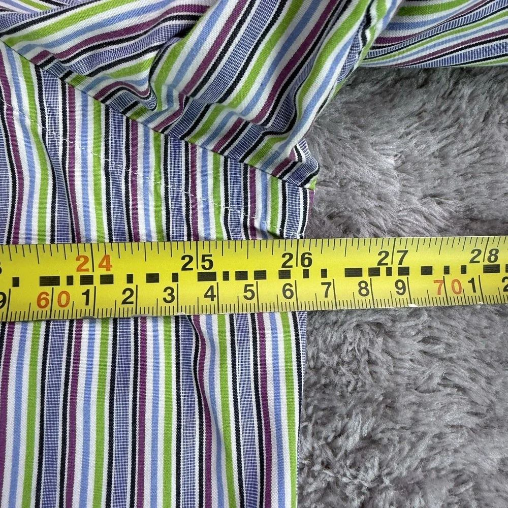Ralph Lauren Shirt Mens 16.5 34/35 Classic Fit Multicolor Stripe Button Down